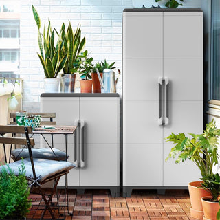 XL Kunststoffschrank 'Transforming' IP43 in Schwarz/Grau - Größe XL