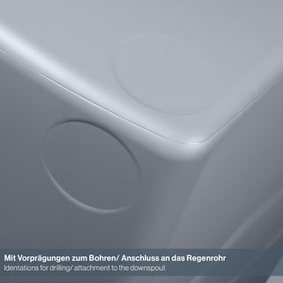 XXL Wassertank "AQUA TOWER" 350 Liter in GRAU (GLATTE OPTIK) mit Füllautomat und Wasserhahn