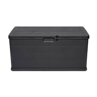 XXL Kissenbox 340 Liter (Holz Optik) in Anthrazit