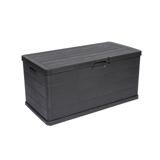 XXL Kissenbox 340 Liter (Holz Optik) in Anthrazit