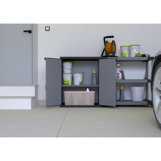 Kunststoffschrank 'Armadio' 68 x 38,5 x 85 cm - Beistellschrank mit 1 Einlegeboden