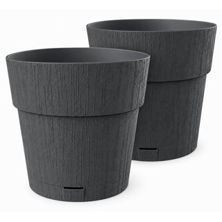 Pflanzkübel 'Ethica' Ø 40 x 40 cm mit Wasserspeicher - verschiedene Farben & Sets (wählbar)