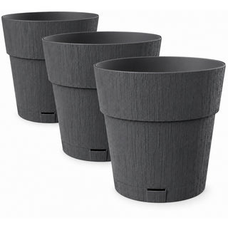 Pflanzkübel 'Ethica' Ø 40 x 40 cm mit Wasserspeicher - verschiedene Farben & Sets (wählbar)