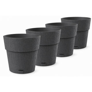 Pflanzkübel 'Ethica' Ø 40 x 40 cm mit Wasserspeicher - verschiedene Farben & Sets (wählbar)