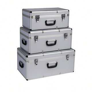 Bundle: 3er Set Transportkoffer ABS 27, 65 und 100 Liter (Farbe wählbar)