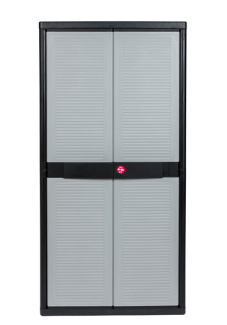 Kreher - Jumbo-Schrank mit 3 Böden (schwarz, grau)
