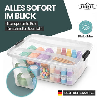 Aufbewahrungsbox 'Master' Box mit Deckel - 7 Liter Volumen, in Transparent