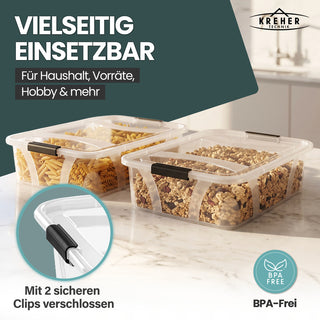 Aufbewahrungsbox 'Master' Box mit Deckel - 7 Liter Volumen, in Transparent