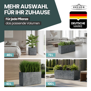 XL Pflanzkasten "Millennium" in verschiedenen Farben und Größen (Farbe/Größe wählbar)