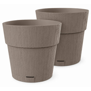 Pflanzkübel 'Ethica' Ø 40 x 40 cm mit Wasserspeicher - verschiedene Farben & Sets (wählbar)