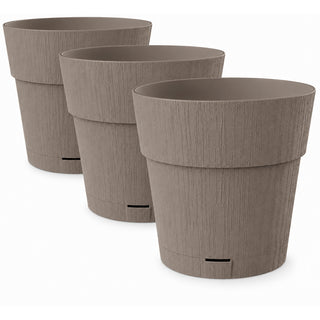 Pflanzkübel 'Ethica' Ø 40 x 40 cm mit Wasserspeicher - verschiedene Farben & Sets (wählbar)