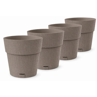 Pflanzkübel 'Ethica' Ø 40 x 40 cm mit Wasserspeicher - verschiedene Farben & Sets (wählbar)