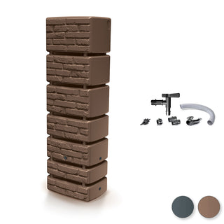 XXL Wassertank "TOWER BRICK" 350 Liter in BACKSTEIN OPTIK mit Füllautomat und Wasserhahn (Farbe wählbar)