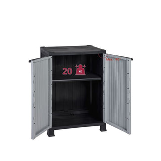 Set: 2 x NOBLE Kunststoffschrank mit 1 Einlegeboden