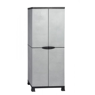 Bundle: MADERA / Kunststoffschrank mit 3 Einlegeböden + Kunststoffschrank mit 1 Einlegeboden