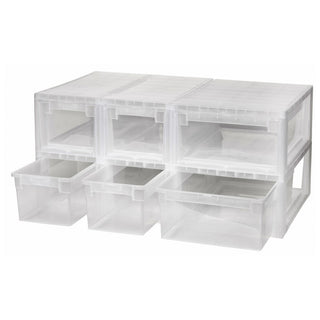 Bundle: 2 x Schubladenbox Größe M (12 Liter) + 4 x Größe S (7 Liter)