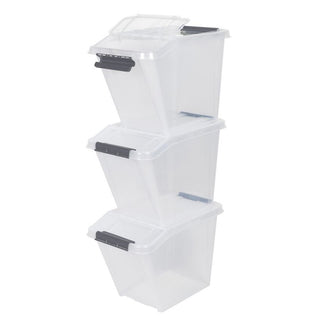 Set: 3 x ProBox 58 Liter, Transparent