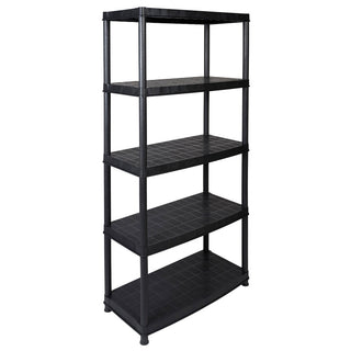 Set: 2 x DELUXE - Schwerlastregal 18 Zoll (Schwarz)