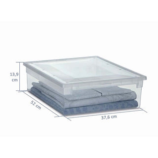 Set: 8 x LightBox 52 XL mit Deckel, halbhoch, 22 Liter