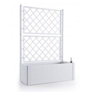 XL SPALIER Rattan (breite Version) Farbe: WEISS