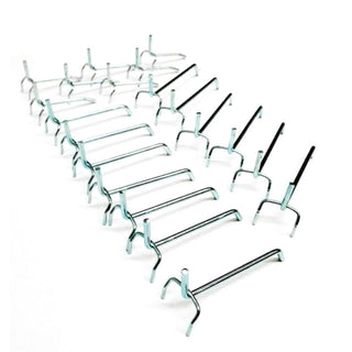 40 Stück Lochwandhaken aus Metall (2 x 20 Stück)