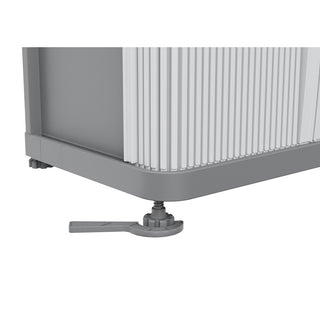 Rolladenschrank "Rolling Space" in Grau (Modelle wählbar)