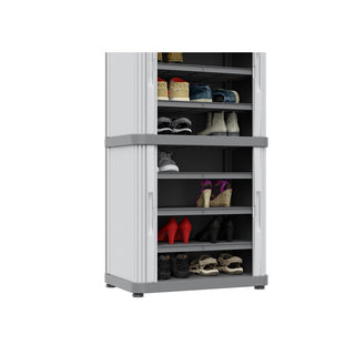 Rolladenschrank "Rolling Space" in Grau (Modelle wählbar)