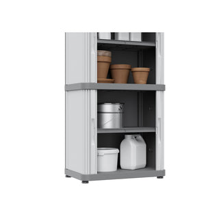 Rolladenschrank "Rolling Space" in Grau (Modelle wählbar)