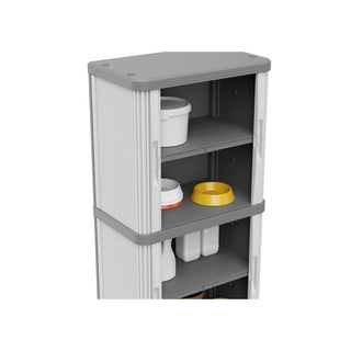 Rolladenschrank "Rolling Space" in Grau (Modelle wählbar)