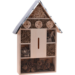 Insektenhotel mit Metalldach (Größe wählbar)